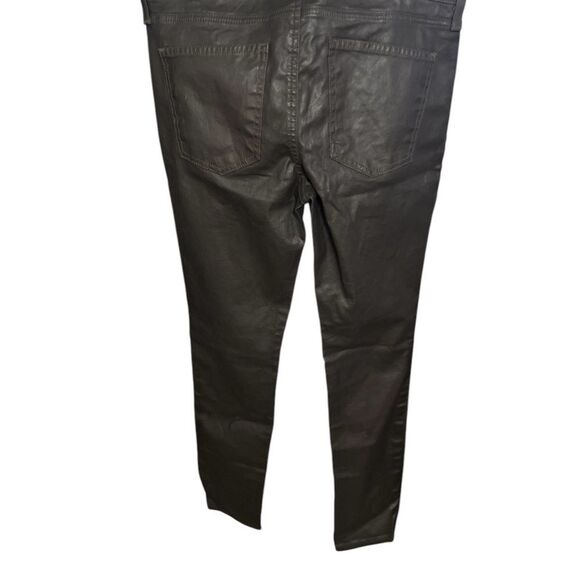 Current/Elliott Coated gray brown ankle skinny jeans 30 mid to low rise - Picture 5 of 14